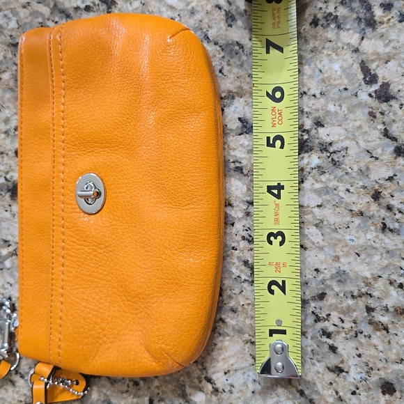 Orange COACH Wristlet - Picture 6 of 6